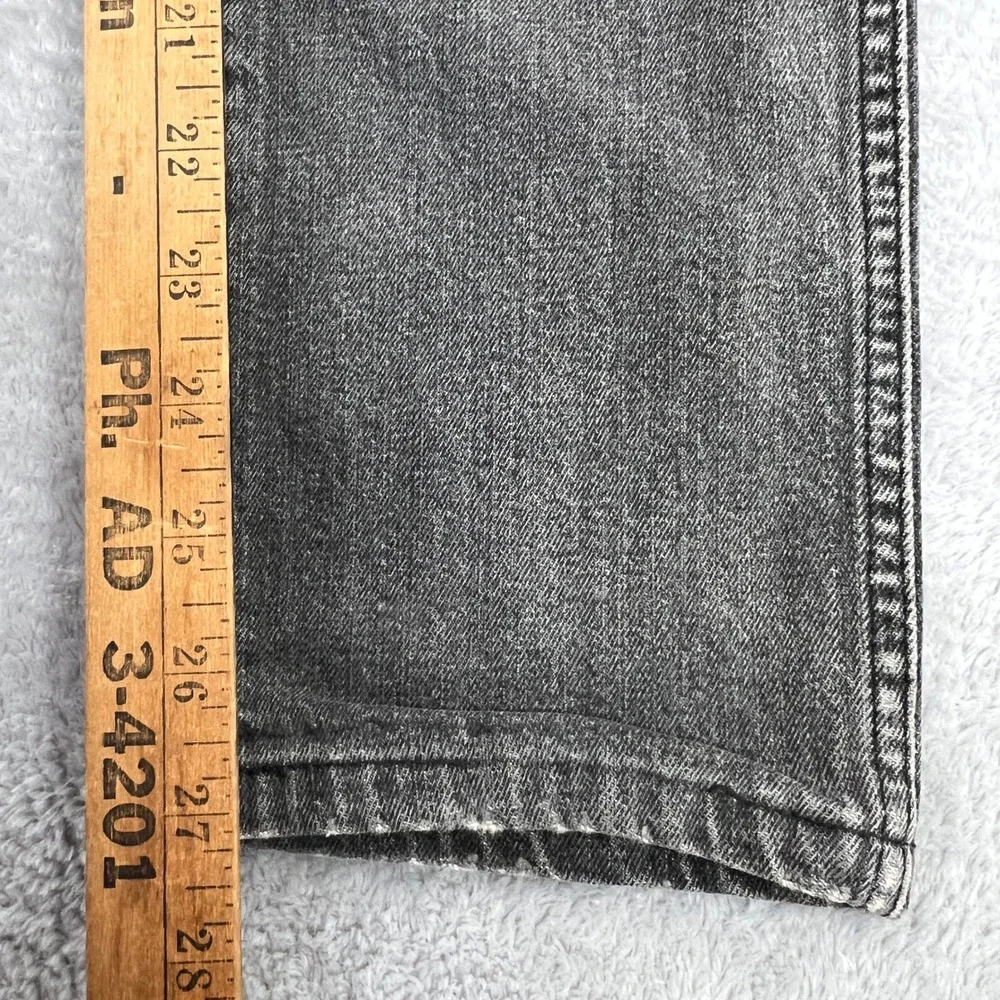 Volcom Slim Straight Jeans Size 28 Grey Distressed Skate Grunge Y2K Streetwear